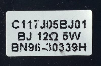 KIT DE BOCINA SPARA TV SAMSUNG ( 2 PZ ) / NUMERO DE PARTE BN96-30339H / BJ 12Ω 5W / BN9630339H / 30339H / C117J05BJ01 / PANEL V236BJ1-LE2 REV.C7 / UN24M4500AFXZA WA01 - Imagen 3